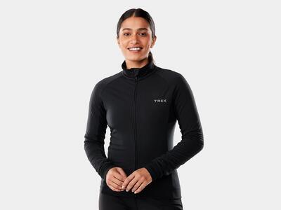 TREK Dámský dres zateplený, dlouhý rukáv Circuit Women's Thermal Cycling Jersey - černý S - 1