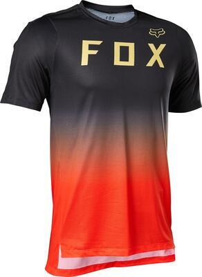 FOX Volný dres Flexair SS Jersey - Fluo Red - 1