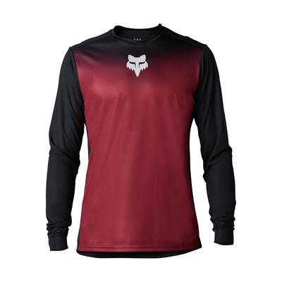 FOX Volný dres Ranger LS Jersey Keel - Bordeaux - 1