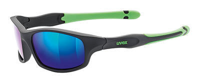 UVEX Brýle Sportstyle 507 Black mat green/Mirror green S3 (2716)