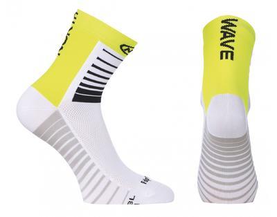 NW Ponožky Sonic Socks White/Yellow Fluo - M, M