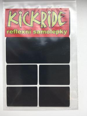 KICKRIDE Reflexní samolepka - černá