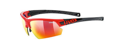 UVEX Brýle Sportstyle 224 Red-Black/Mirror Red S3 (3216)