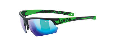 UVEX Brýle Sportstyle 224 Black-Green/Mirror Green S3 (2716)