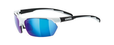 UVEX Brýle Sportstyle 114 White-Black/Mirror Blue S3 + Orange S1 + Clear S0 (8216)
