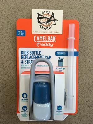 CAMELBAK eddy Kids Cap, Blue bite valve, straw - 1