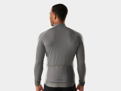 TREK Dres zateplený, dlouhý rukáv Circuit Thermal Long Sleeve Cycling Jersey - šedý XL, XL - 2