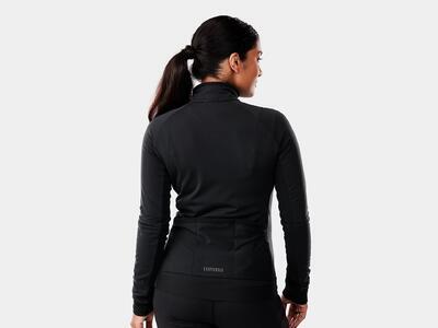 TREK Dámský dres zateplený, dlouhý rukáv Circuit Women's Thermal Cycling Jersey - černý - 2