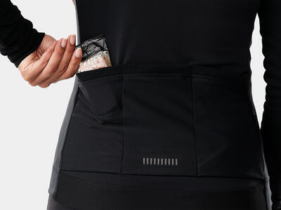TREK Dámský dres zateplený, dlouhý rukáv Circuit Women's Thermal Cycling Jersey - černý S - 3