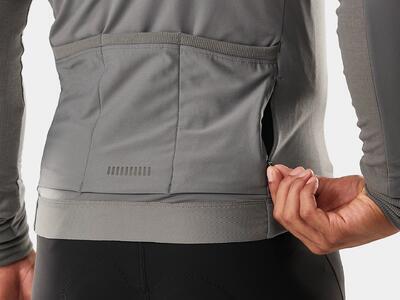 TREK Dres zateplený, dlouhý rukáv Circuit Thermal Long Sleeve Cycling Jersey - šedý XL, XL - 3
