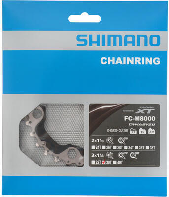 SHIMANO - Převodník XT FC-M8000-3 30 zubů (prostřední), 3x11 rychlostí - 4