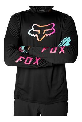 FOX Volný dres Defend LS Jersey - Black - M, M - 4