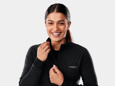 TREK Dámský dres zateplený, dlouhý rukáv Circuit Women's Thermal Cycling Jersey - černý S - 5